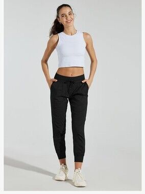 Willit NWOT Women's Studio Joggers Hiking Travel Quick Dry Pant - Black 6